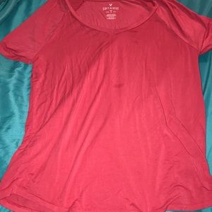 Cotton Solid V-Neck
